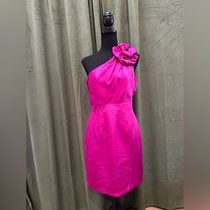 Fuchsia One Shoulder The Limited Cocktail Dress